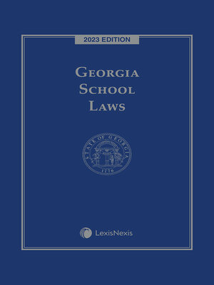 cover image of Georgia School Laws